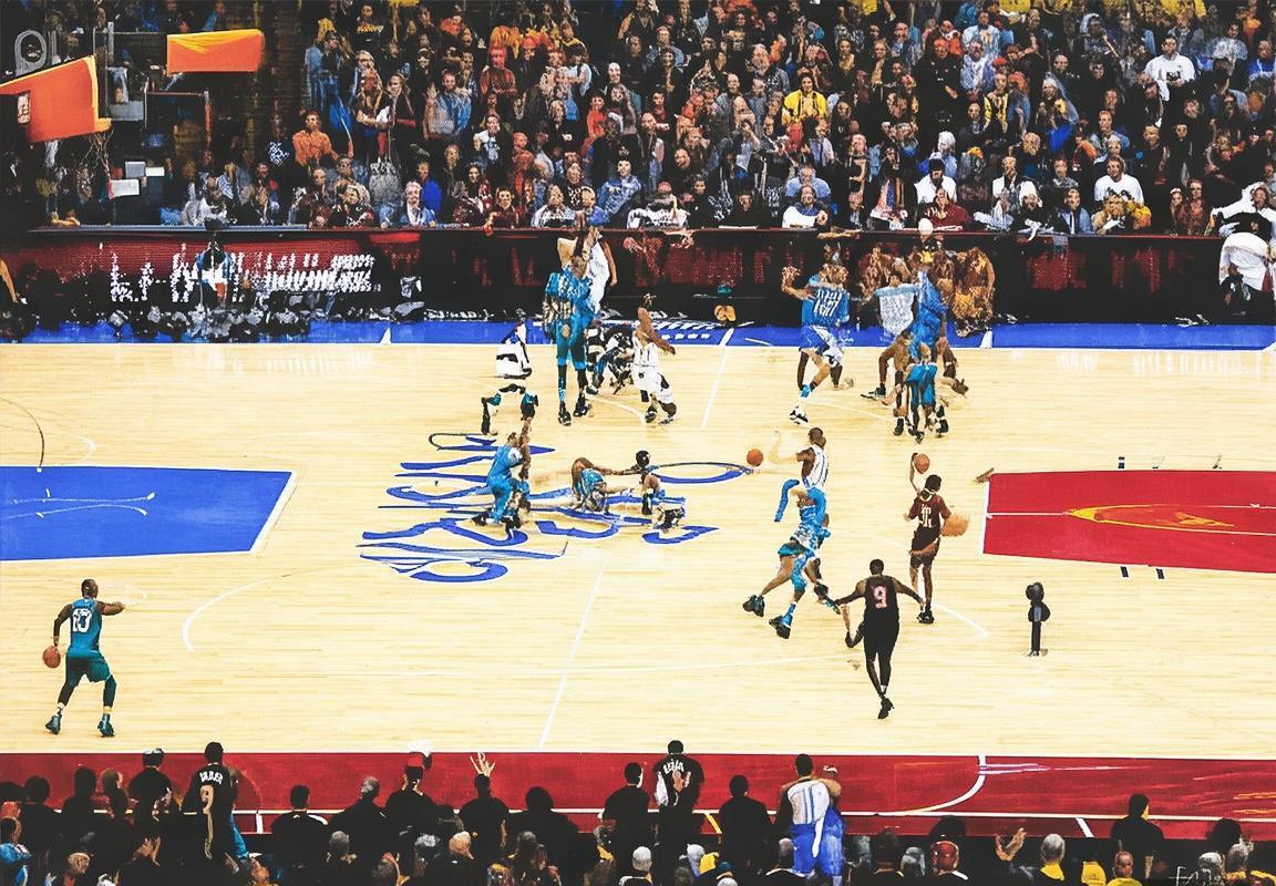 2017年NBA骑士对黄蜂激情对决：扣篮盛宴与突破瞬间回顾